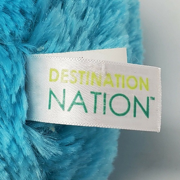 Aurora Destination Nation Seahorse Plush Stuffed Animal 13" Blue Glitter Ocean - Picture 5 of 5